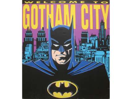 Steve Kaufman, "Batman" Serigraph on Canvas | Weiss Auctions