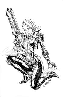 J. Scott Campbell | Original Art: Marvel Rivals: Ignite #1 JSC EXCLUSIVE Cover B "Black Widow" (2025) | J. Scott Campbell