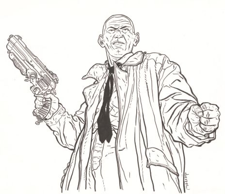 Geoff Darrow | Nixon (or Carl Selz ) from Hard Boiled | Galerie Laqua