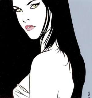 Minus, Walter (1958, 62 Ans) | Illustration jeune femme, format 18 x 18 cm, encadrée | Stanley’s Auction