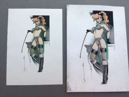 Michetz - Planche originale (p.12) en couleur - Portfolio Â« Fugu Éditions Â»  - (2017) | Catawiki