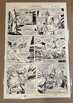 The Mighty Thor #248 Pg. 7 Original Art Signed John Buscema 1976 Many Characters | eBay US