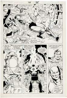 "HEROES AGAINST HUNGER" COMIC BOOK PAGE ORIGINAL ART FEATURING SUPERMAN. | Hake’s