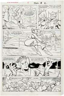 "THUNDERCATS" #8 JOSE DELBO COMIC BOOK PAGE ORIGINAL ART. | Hake’s