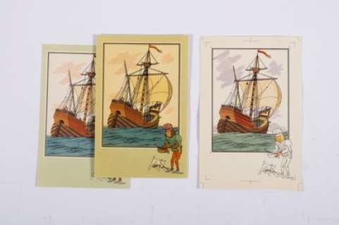 Hergé, Georges Remi Dit... | Studios Hergé, Mise en couleur originale à la gouache... | Stanley’s Auction