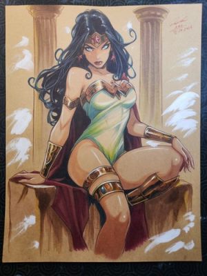 Wonder Woman Galactic Original Comic Art Signed 8.5x11 COA Incl | eBay US (Buy It Now)