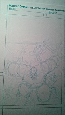 1991 ARTHUR ADAMS Original Art NEW FF Cover Sketch Prelims WOLVERINE SPIDER-MAN