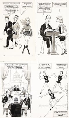 Lot 170 - Dave Berg, (2002-), 5 pages (15 illustrations) for My Friend God. 1972. | Swann Galleries