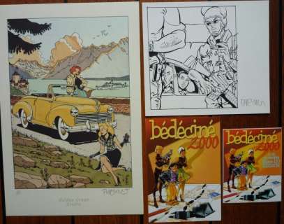 Meynet Felix - Dessin original + Ex-Libris + Carte postale + Autocollant - EO | Catawiki