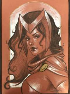 Scarlet Witch - Luca Strati - original illustr. - Page volante - (2016) | Catawiki