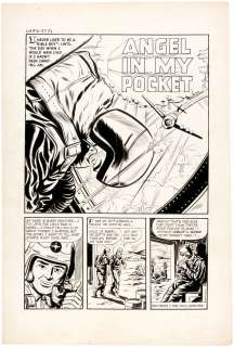 "WAR BATTLES" #6 COMPLETE FOUR-PAGE STORY ORIGINAL ART. | Hake’s