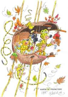Batem. Illustration originale Marsupilami | BDEnchères