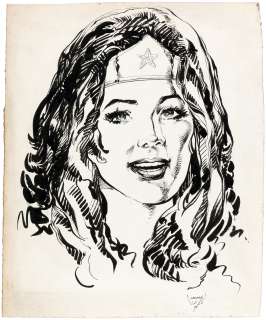 MIKE NASSER WONDER WOMAN "THE COMIC READER" ORIGINAL COVER ART. | Hake’s