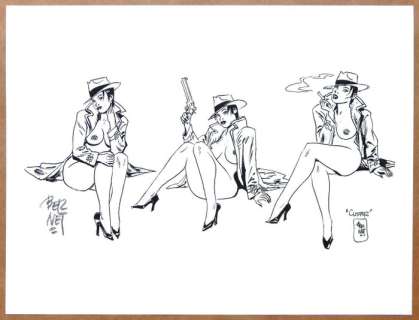 Pin Up - affiche "Guapas" signé  - Page volante - EO | Catawiki