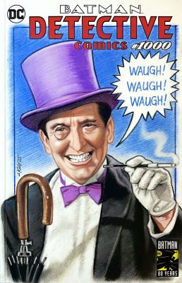 Batman Detective Comics #1000 Penguin Sketch Cover by Thomas Key | Raremarq (Buy It Now)