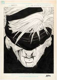 "DAREDEVIL: THE MAN WITHOUT FEAR" #1 COMIC BOOK TITLE SPLASH PAGE ORIGINAL ART BY JOHN ROMITA JR. | Hake’s