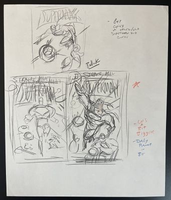 Dave Bullock | Dave Bullock - Superman Cover Layouts | ComicArtFans Classifieds