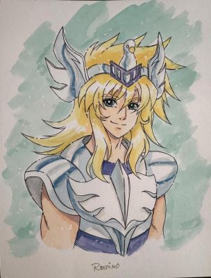 Rex Espino | Saint Seiya Cygnus Hyoga By Rex Espino | ComicArtFans Classifieds