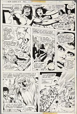 Rich Buckler , Bob McLeod | Rich Buckler Bob McLeod New Gods #15 Pg 11 | ComicArtFans Classifieds