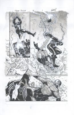 Robert Gill | Venom: Black, White and Blood Issue 4, Page 1 | Geoff M Art Sales