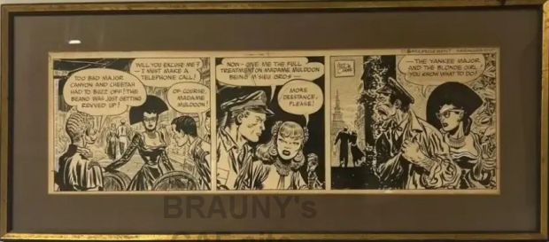 Milton Caniff | Caniff, Milton - Steve Canyon Daily 11/25/50 Framed | ComicArtFans Classifieds
