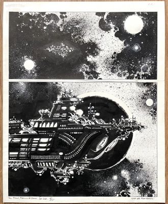 Mezieres | Mezieres - Valerian Title Page | ComicArtFans Classifieds