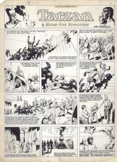 Hal Foster “Tarzan” 1-8-33 Egyptian Sequence. | Profiles in History