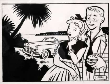 Chaland | Illustration Ã  l’encre de Chine réalisée pour u… | Banque Dessinée