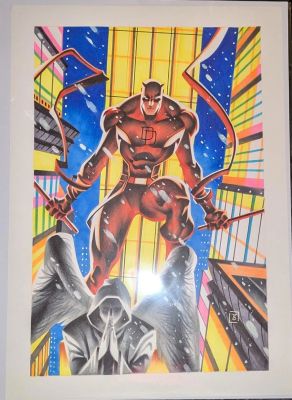 Thony Silas | Daredevil Original Art - Thony Silas (16.5 X 23.5 In) | ComicArtFans Classifieds