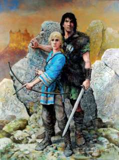 Rosinski | THORGAL Â«JolanÂ» Huile sur toile, illustration originale pour une | Cornette de St Cyr