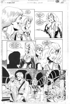 Dameon Willich, Rick Hoberg, Mike Grell | The Warlord (1992) #2 Mini-Series Page 22 Semi-Splash Page! Joshua (Tinder) Morgan Searching For the Legend! Jennifer Morgan! Magic! | ComicArtFans Classifieds
