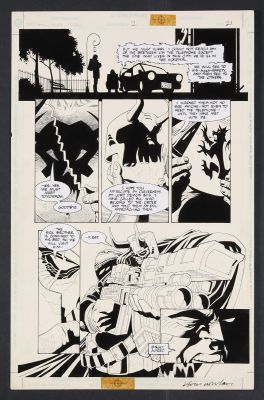 Joe Quesada, Kevin Nowlan | Batman: Sword of Azrael #2 (1992) Page 21 Pencils By Joe Quesada, Inks By Kevin Nowlan | ComicArtFans Classifieds