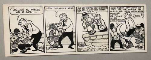 Sleen, Marc - Originele strook (s.164) - Nero 33 - Het knalgele koffertje - (1959) | Catawiki