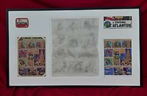 Jacobs, E.P. - Planche crayonnée préparatoire sur calque Blake et Mortimer T6 - L’énigme de l’Atlantide - (1956) | Catawiki