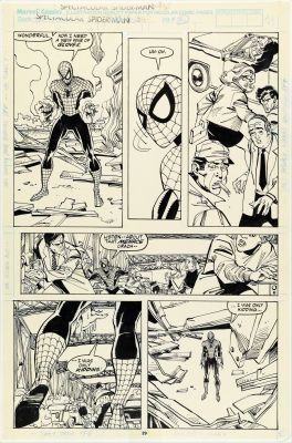 Lot 260 - Buscema Sal - "Spectacular Spider-Man - The Metal in Men‘s Souls", 1990 | Urania Casa d’Aste