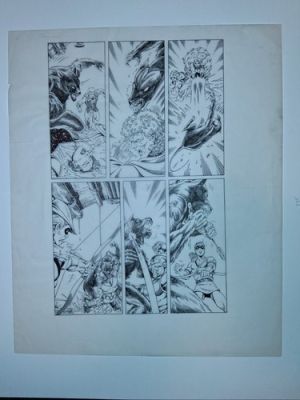 Vey NEW TITANS 62 pg 5 SEXY BABES TROIA STARFIRE + CYBORG JERICHO SPEEDY 1990 | eBay US