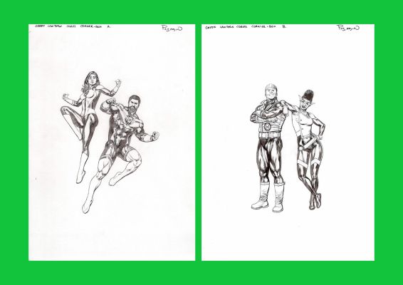 Fernando Pasarín | Green Lantern Corps #4 Variant Covers A and B | The Green Room