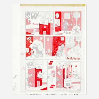 Lot 263 - Dave Manak, Mad Magazine #326 "Spy vs. Spy" Original Art (EC, 1993) | Landry Pop Auctions