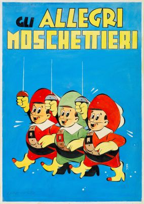 Lot 273 - Bizen (Zenobio Baggioli) - "Gli allegri Moschettieri", 1953 | Urania Casa d’Aste