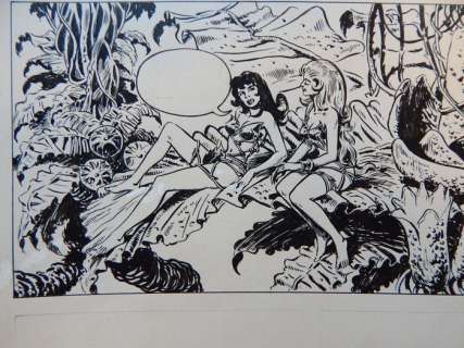 Brugman, Gideon (Milton Davis)  - Originele proeftekening - Teraze de Zwarte Lynx  - (1971) | Catawiki