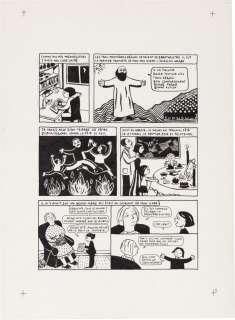 Marjane Satrapi | Persepolis (Original Book Art, page 5) | Sotheby’s