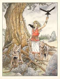 Eric STALNER (né en ... - Lot 275 - Solveig Encres de couleur sur papier pour un dessin...