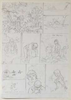 Hermann - Originele schetspagina (p.36)  - Jeremiah 29 - Poesje is dood  - (2010) | Catawiki