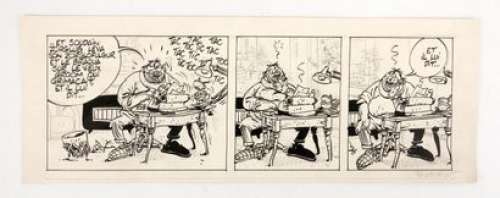 Bodart Denis Spirou... | BODART Denis Spirou et Fantasio Strip en trois cases Encre... | Vermot et Associés