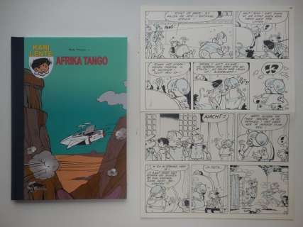 Mau, Bob | Original page (p.23) + album  - Kari Lente 18  - Afrika Tango  - hc with cloth spine  - 1st edition  - (2008) | Catawiki