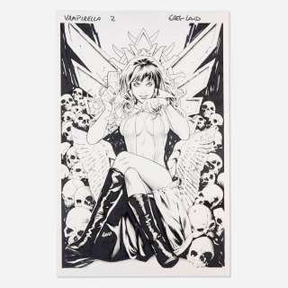 Lot 510 - Greg Land, Vampirella Volume 7 #2 Variant Cover Original Art (Dynamite Entertainment, 2025)
