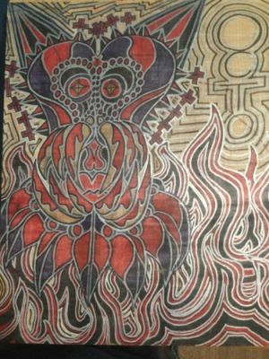 Witch doctor headrests rare artwork Octopus’s based design | eBay US