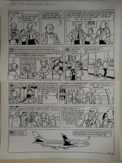 Suske en Wiske - Originele Pagina (p.6) - De mompelende mummie - (1998) | Catawiki