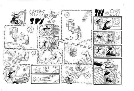 Peter Kuper | Spy vs Spy Final: "Space Bar" | Peter Kuper