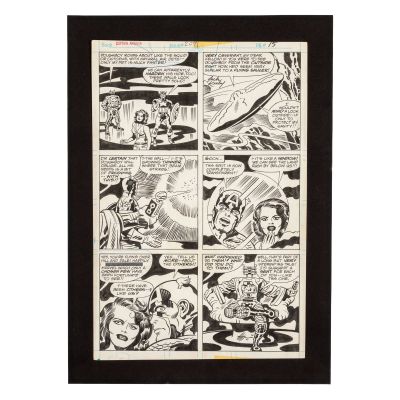 Lot 172 - Captain America #209, Page 15 Original Comic Art by Jack Kirby & Frank Giacoia (Marvel Comics, 1977) | misc / divers